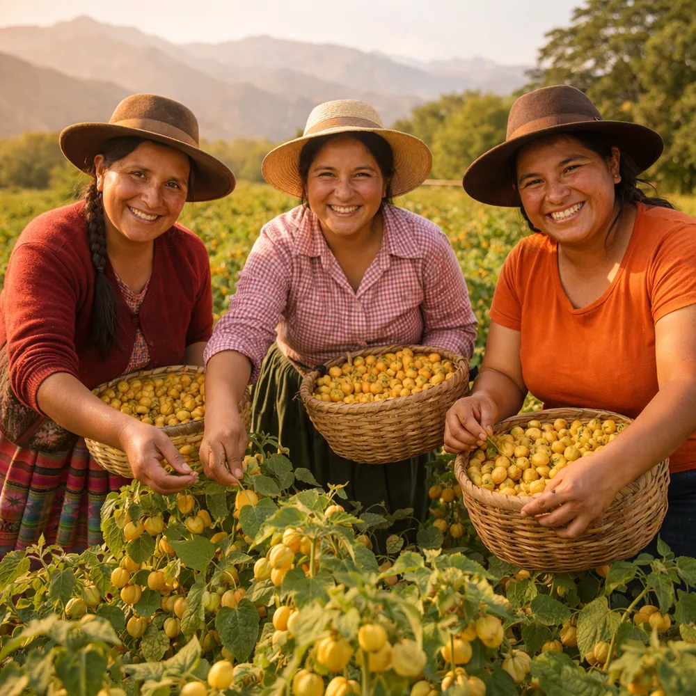 Mujeres agricultoras peruanas